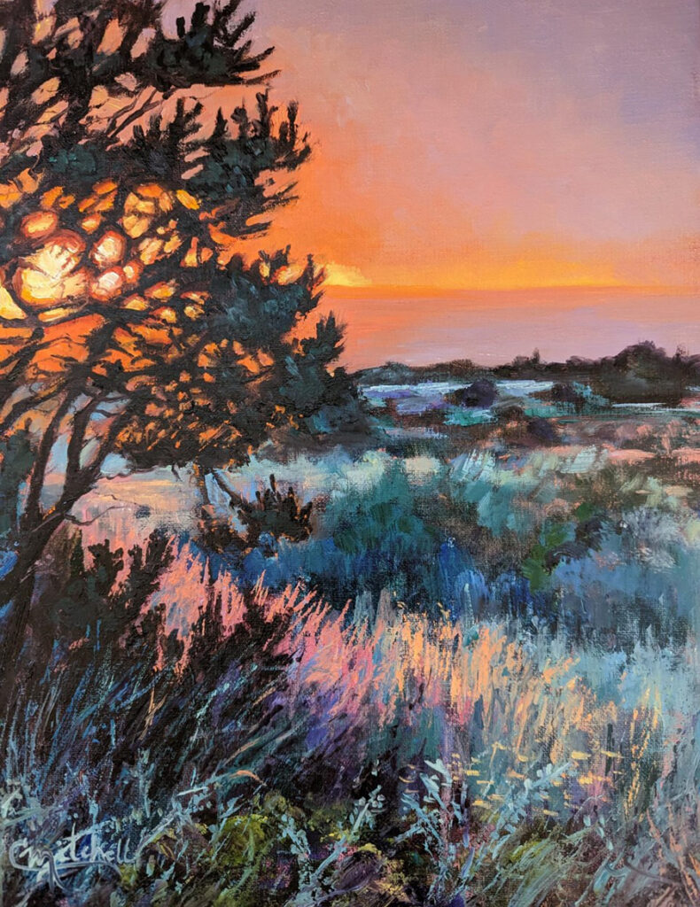 New Mexico Cancer Center, Gallery With A Cause, Pinon At Sunset
