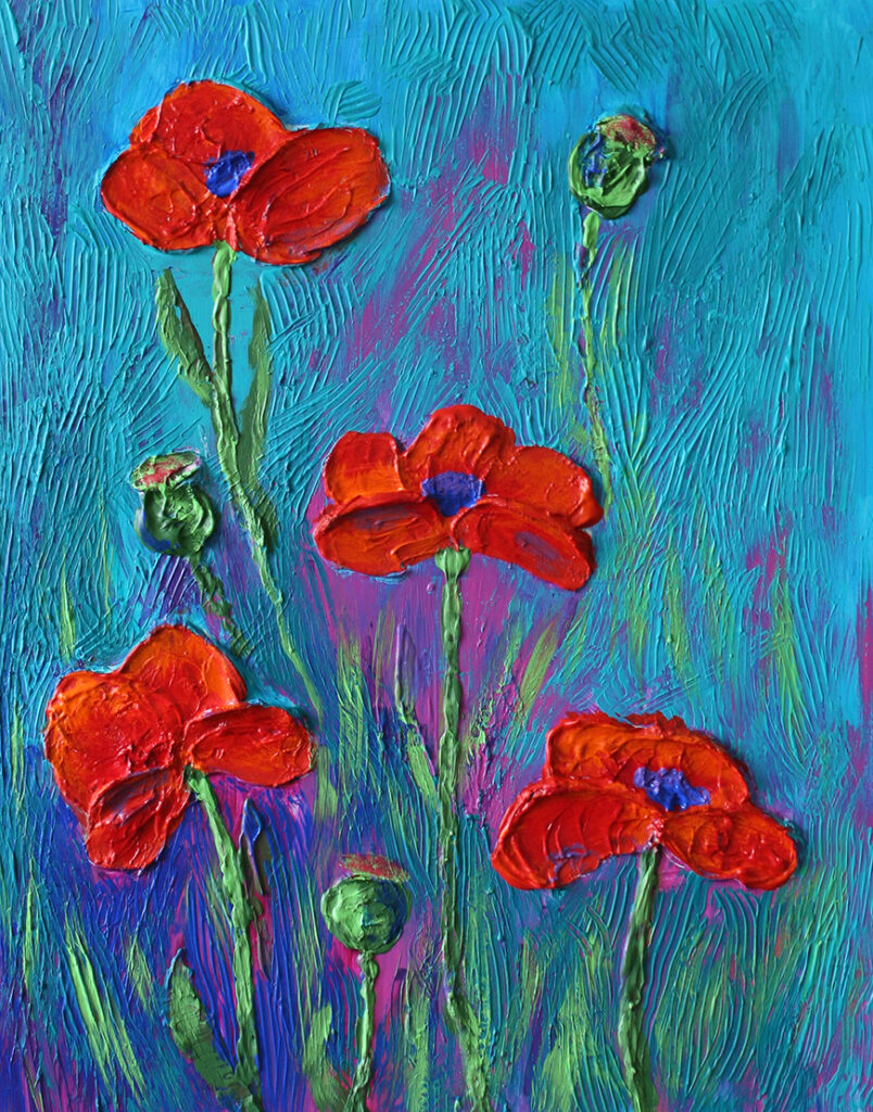 New Mexico Cancer Center, Gallery With A Cause, Red Poppies I