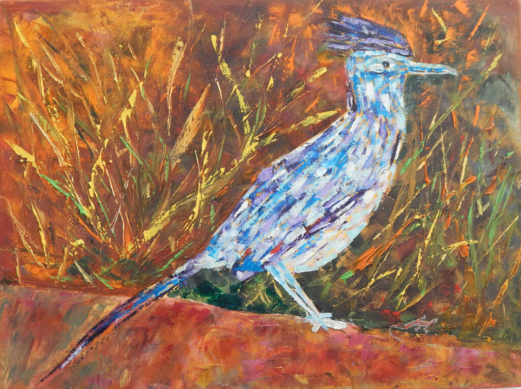 New Mexico Cancer Center, Gallery With A Cause, Road Runner Posing