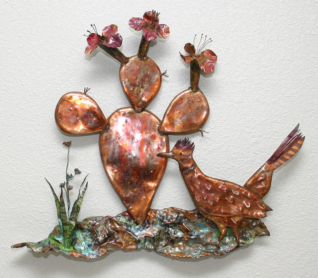 New Mexico Cancer Center, Gallery With A Cause, Quail and Simple Cactus