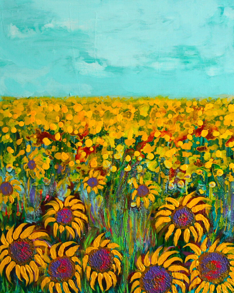 New Mexico Cancer Center, Gallery With A Cause, Sunflowers I
