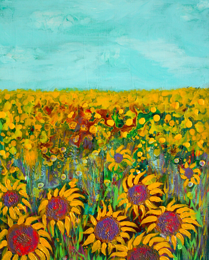 New Mexico Cancer Center, Gallery With A Cause, Sunflowers II