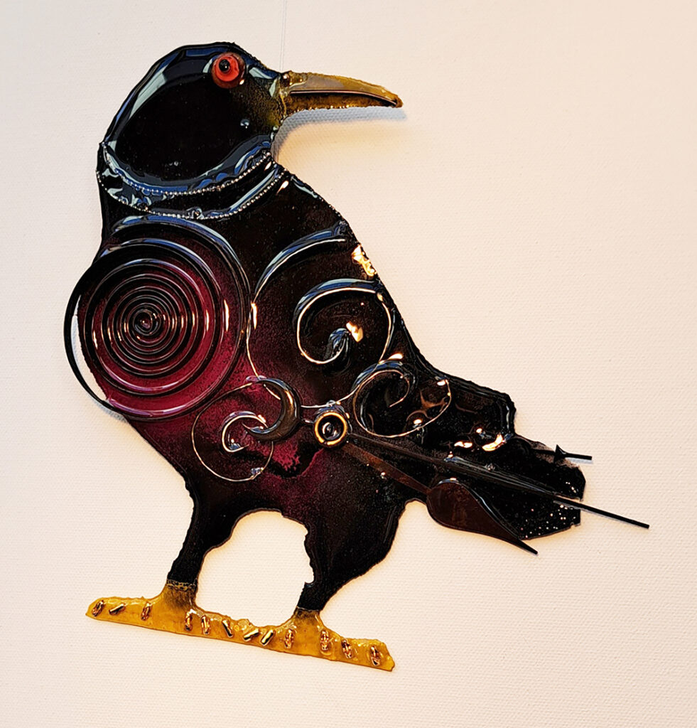 NM Mexico Cancer Center, Gallery With A Cause, Time Tail Raven 1
