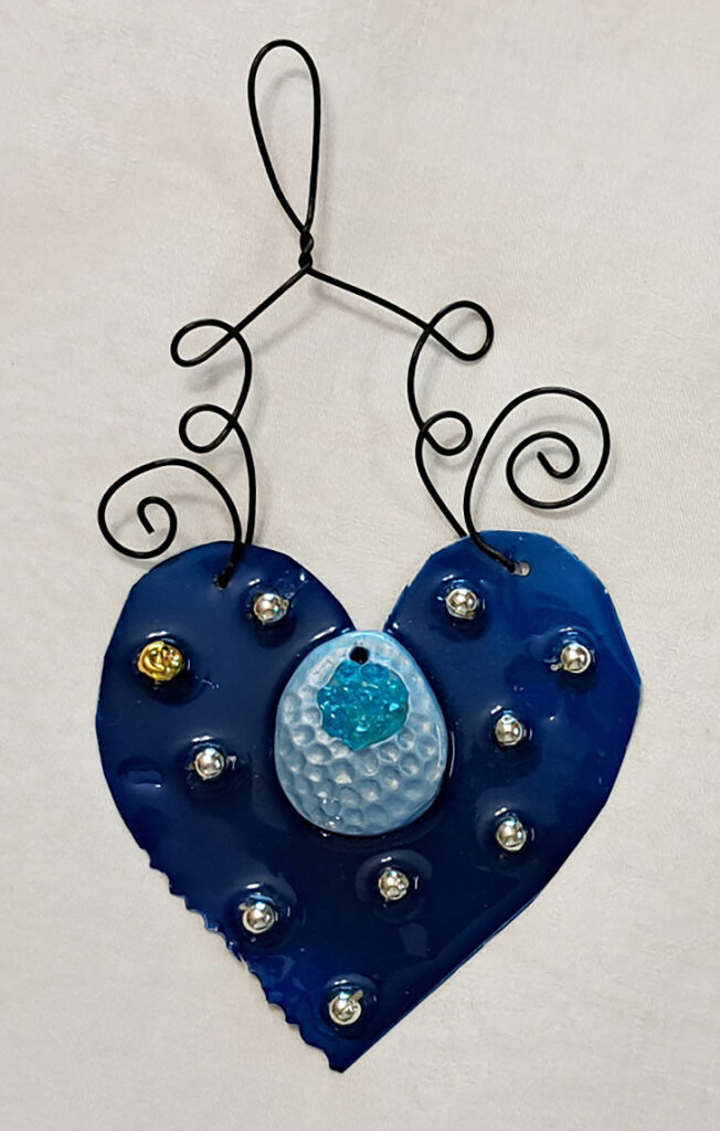 Blue on Blue Heart