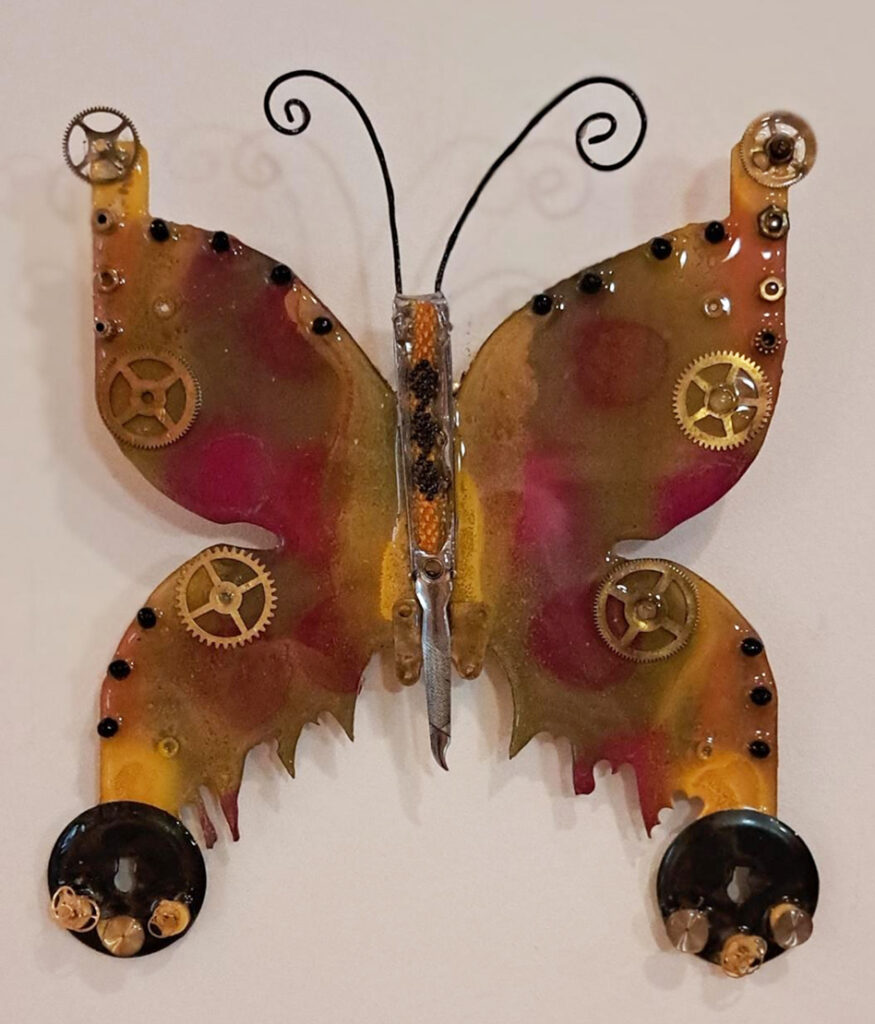 Pink Dot Butterfly