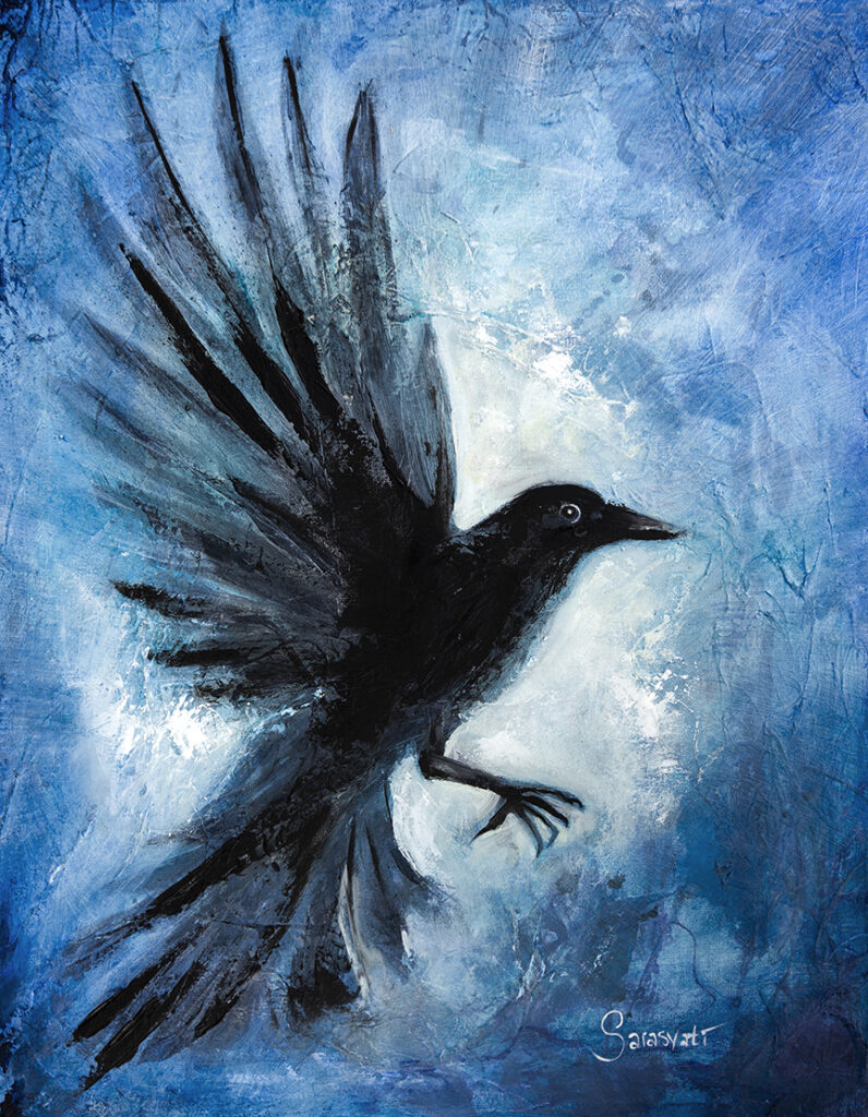 Crow in Flight