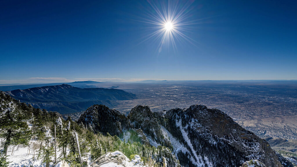 Sunburst Over Sandia Peak